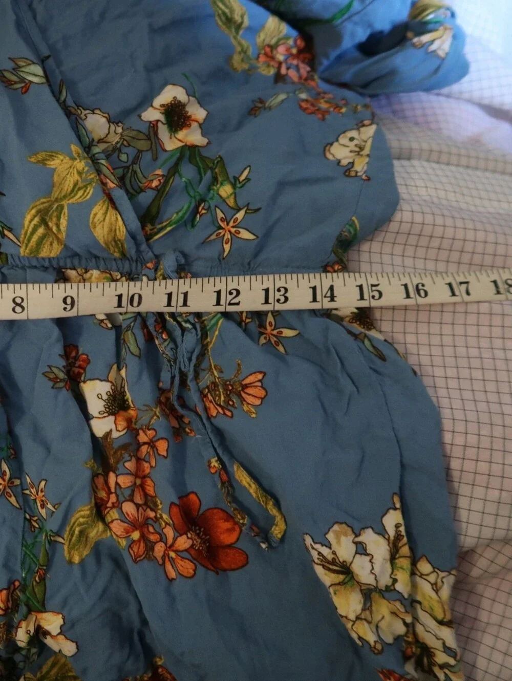 Blue Floral Romper